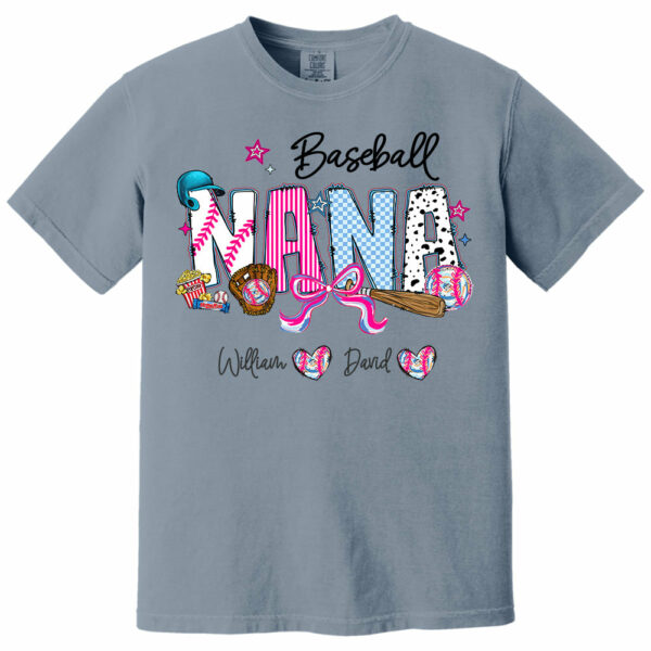 Baseball NaNa Pink Ver - Custom Nicknames Mom Grandma & Kid Names NA04 - Image 8