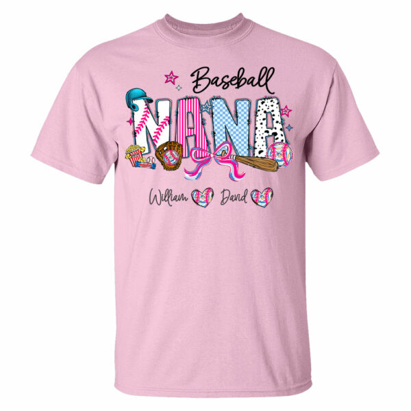 Baseball NaNa Pink Ver - Custom Nicknames Mom Grandma & Kid Names NA04 - Image 14