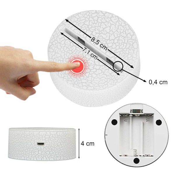 Baseball Player Led Light, Led Color Changing Night Light For Baseball Lovers K1702 - Image 7