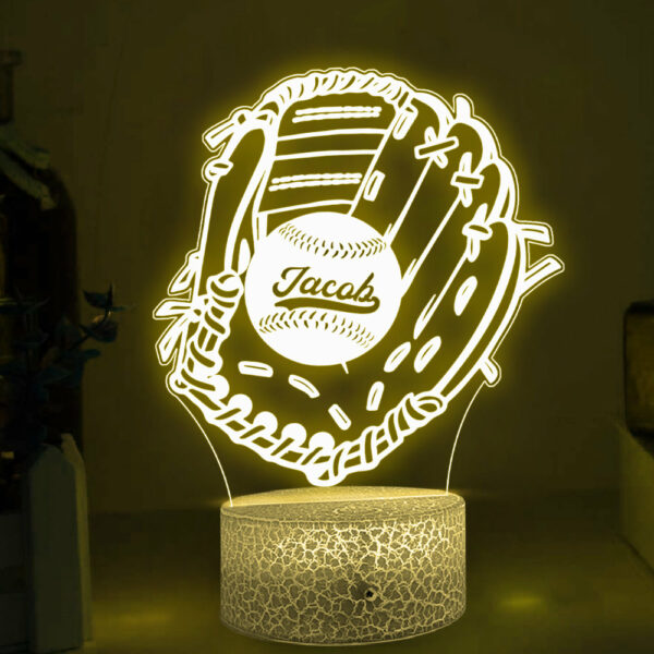 Baseball Player Led Light, Led Color Changing Night Light For Baseball Lovers K1702 - Image 6