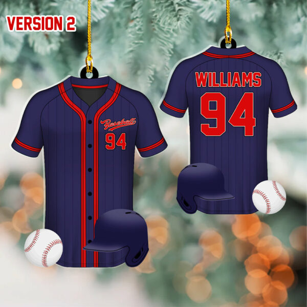 Baseball Uniform Personalized Acrylic Ornament For Baseball Player - Gift For Baseball Lovers - Image 3