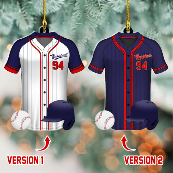 Baseball Uniform Personalized Acrylic Ornament For Baseball Player - Gift For Baseball Lovers - Image 2