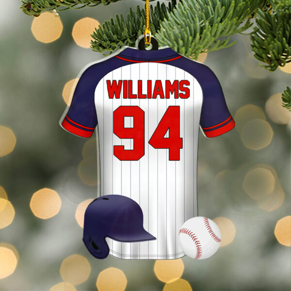 Baseball Uniform Personalized Acrylic Ornament For Baseball Player - Gift For Baseball Lovers - Image 6
