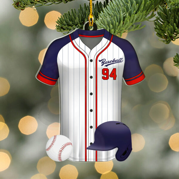 Baseball Uniform Personalized Acrylic Ornament For Baseball Player - Gift For Baseball Lovers - Image 5