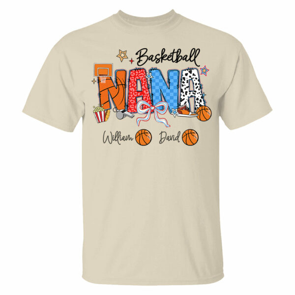 Basketball Mama - Personalized Shirt Gift For Grandma - Image 5