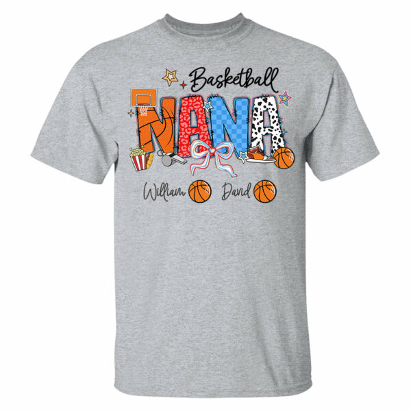 Basketball Mama - Personalized Shirt Gift For Grandma - Image 6