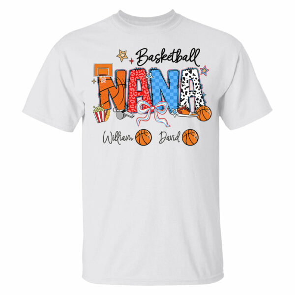 Basketball Mama - Personalized Shirt Gift For Grandma - Image 4