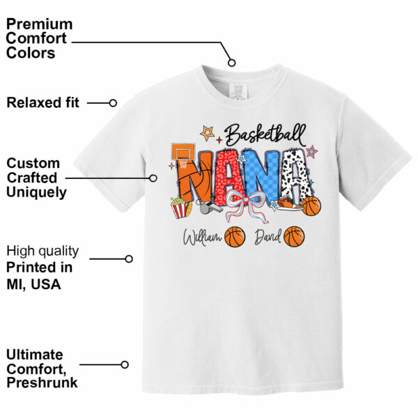 Basketball Mama - Personalized Shirt Gift For Grandma - Image 10