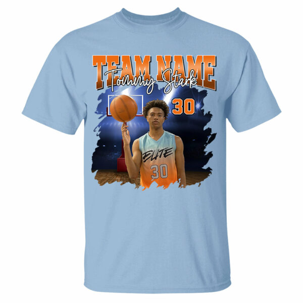 Basketball Personalized Shirt Custom Photo And Team Name, Custom Bootleg Rap Tee Basketball - Image 6