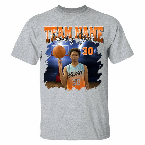 Basketball Personalized Shirt Custom Photo And Team Name, Custom Bootleg Rap Tee Basketball - Image 11