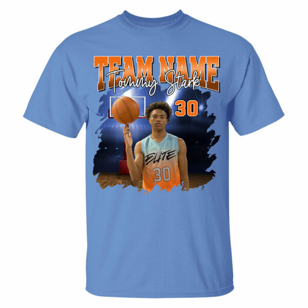 Basketball Personalized Shirt Custom Photo And Team Name, Custom Bootleg Rap Tee Basketball - Image 12
