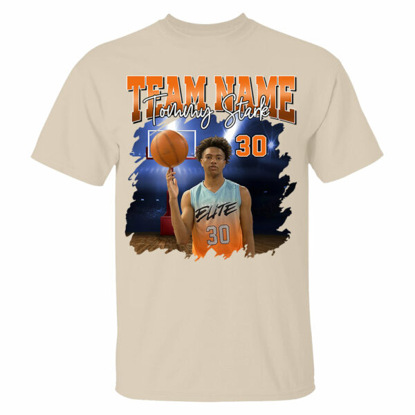 Basketball Personalized Shirt Custom Photo And Team Name, Custom Bootleg Rap Tee Basketball - Image 7