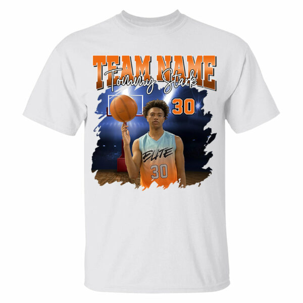 Basketball Personalized Shirt Custom Photo And Team Name, Custom Bootleg Rap Tee Basketball - Image 13