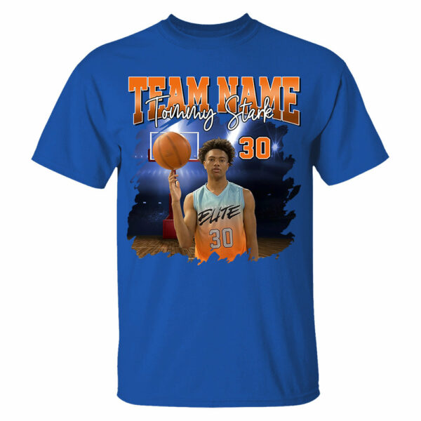 Basketball Personalized Shirt Custom Photo And Team Name, Custom Bootleg Rap Tee Basketball - Image 8