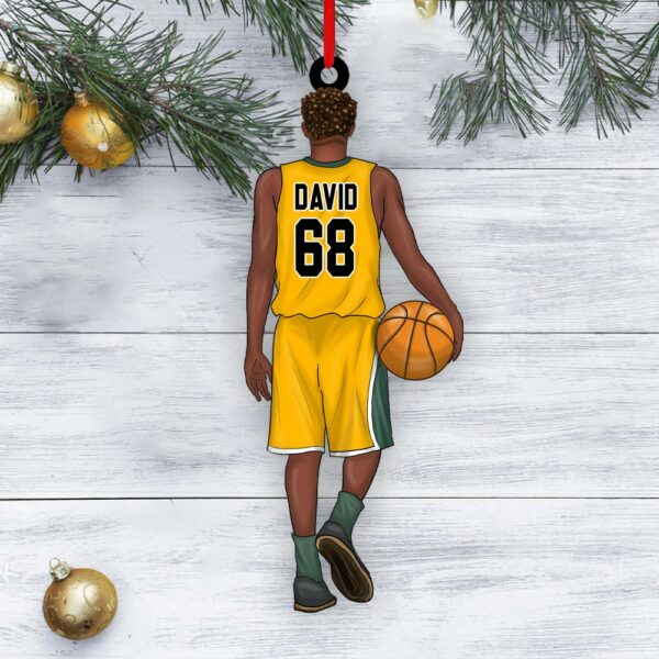 Basketball Player Personalized Ornament Gift For Basketball Lovers - Custom Christmas Gifts For Basketball Player - Image 6