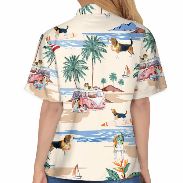 Beagle Summer Beach Hawaiian Shirt, Summer Gift, Hawaiian Shirts For Men, Aloha Beach Shirt - Image 6