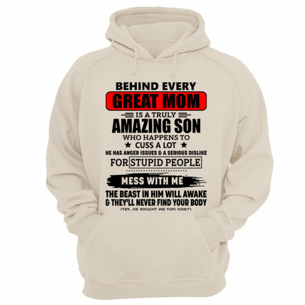 Behind Every Great Mom Is A Truly Amazing Son Shirt Perfect Gift For Mom - Image 10