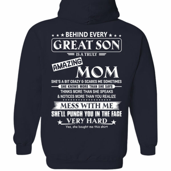 Behind Every Great Son Shirt Perfect Gift For Son From Mom - Image 11