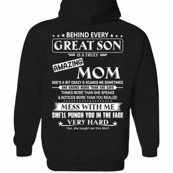Behind Every Great Son Shirt Perfect Gift For Son From Mom - Image 9