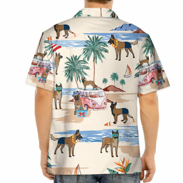 Belgian Malinois Summer Beach Hawaiian Shirt - Image 4