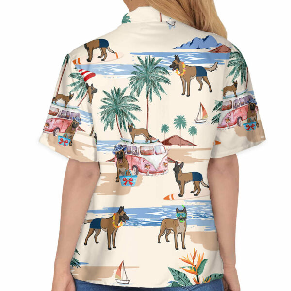 Belgian Malinois Summer Beach Hawaiian Shirt - Image 6