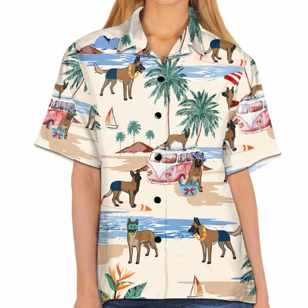 Belgian Malinois Summer Beach Hawaiian Shirt - Image 5