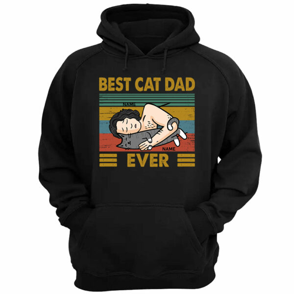 Best Cat Dad Ever Personalized Shirt - Image 4