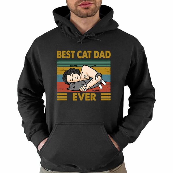 Best Cat Dad Ever Personalized Shirt - Image 5