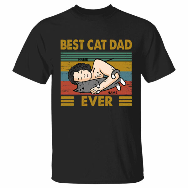 Best Cat Dad Ever Personalized Shirt - Image 2