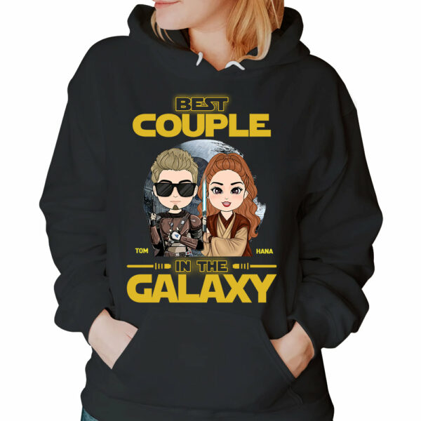 Best Couple In The Galaxy - Personalized Shirt For Couple - Image 5
