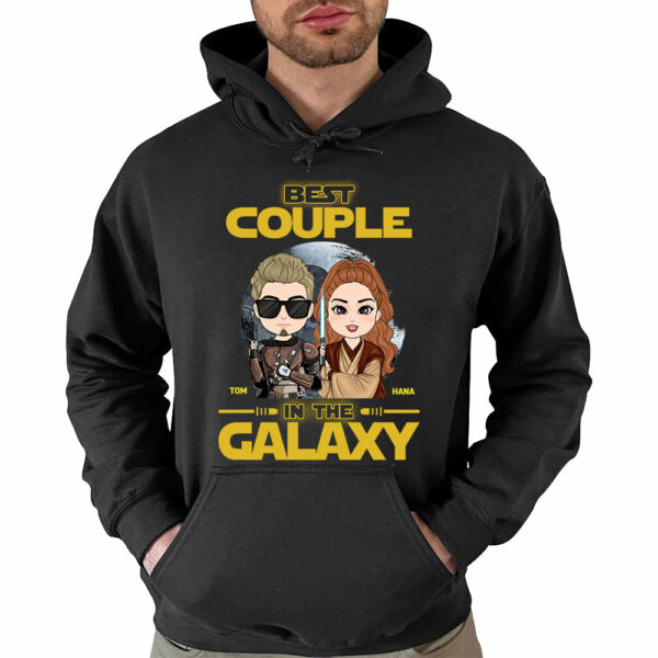 Best Couple In The Galaxy - Personalized Shirt For Couple - Image 6