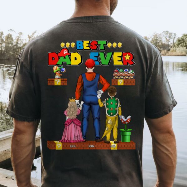 Best Dad Ever - Happy Father's Day - Personalized Shirt - Image 2