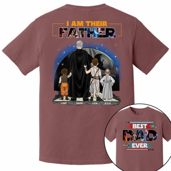 Best Dad Ever - I Am Their Father Personalized Shirt For Dad - Image 4