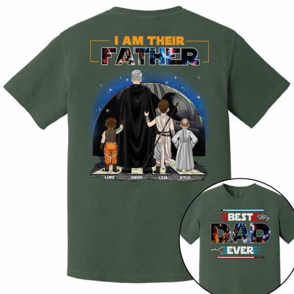Best Dad Ever - I Am Their Father Personalized Shirt For Dad - Image 9