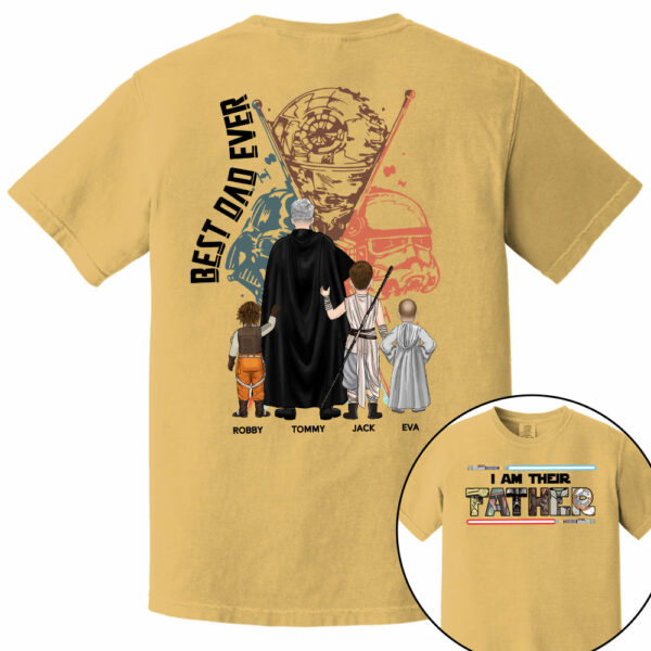 Best Dad Ever - I Am Their Father Personalized Shirt Gift For Dad - Custom Father's Day Gift 2025 - Image 13