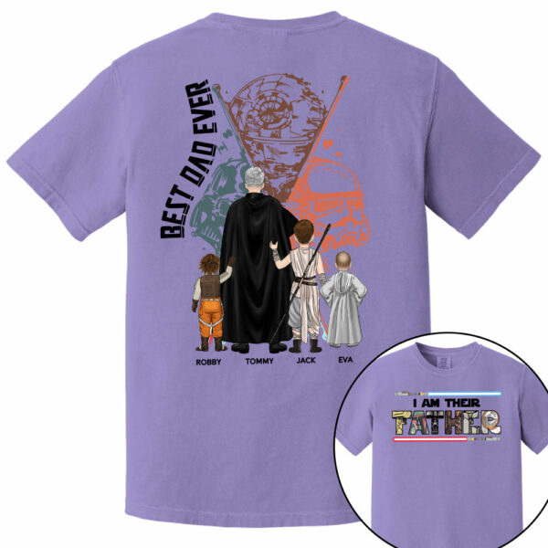 Best Dad Ever - I Am Their Father Personalized Shirt Gift For Dad - Custom Father's Day Gift 2025 - Image 16