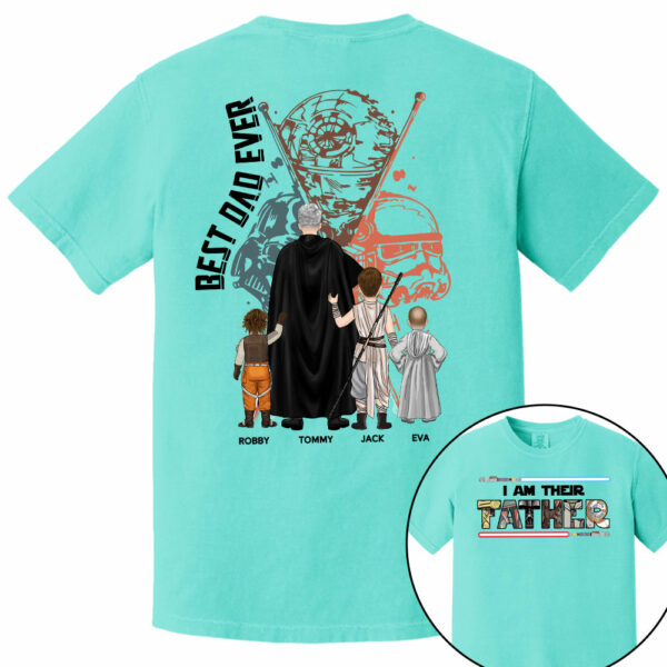 Best Dad Ever - I Am Their Father Personalized Shirt Gift For Dad - Custom Father's Day Gift 2025 - Image 12