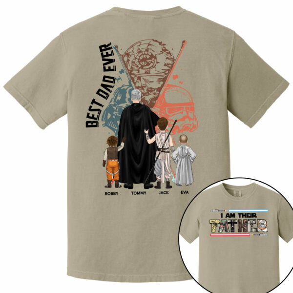 Best Dad Ever - I Am Their Father Personalized Shirt Gift For Dad - Custom Father's Day Gift 2025 - Image 14