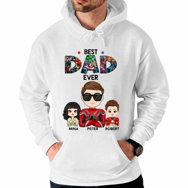 Best Dad Ever - Personalized Shirt Custom Nickname With Kids - Image 4