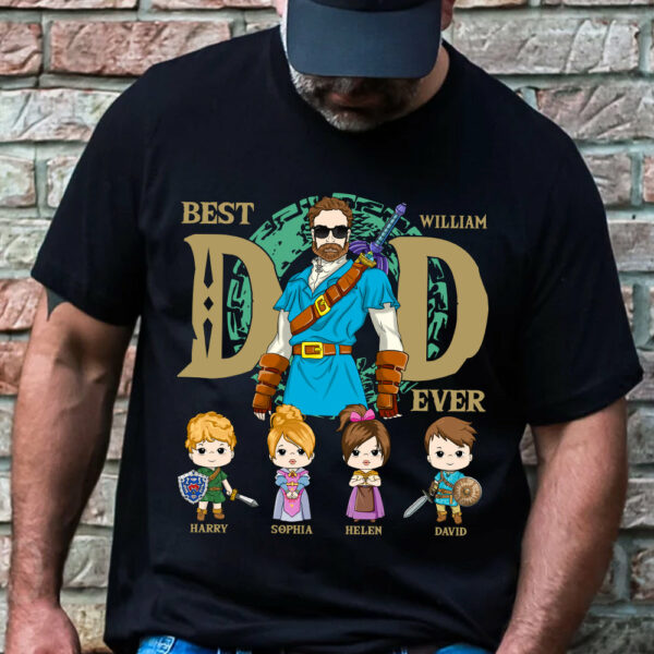 Best Dad Ever - Personalized Shirt Gift For Dad DO98