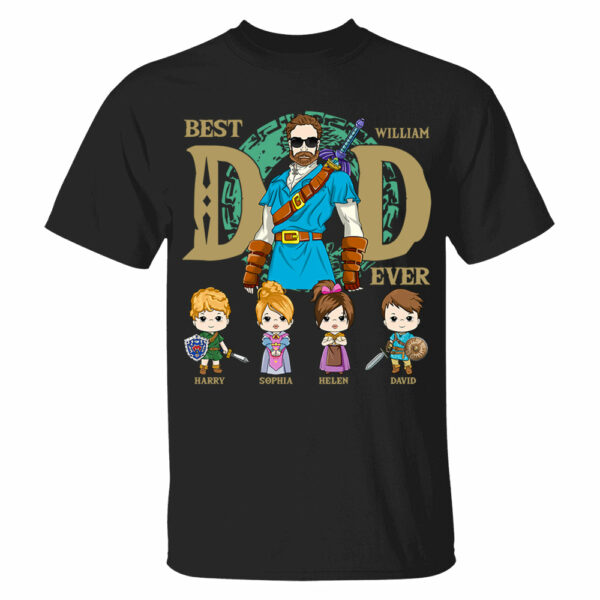 Best Dad Ever - Personalized Shirt Gift For Dad DO98 - Image 2