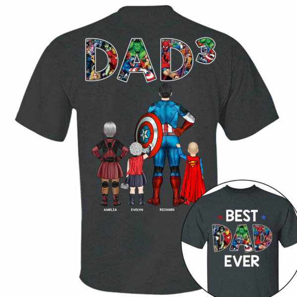 Best Dad Ever - Personalized Shirt Gifts For Dad - Image 5