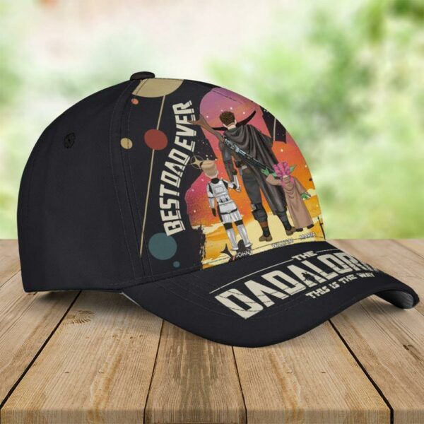 Best Dad Ever - The Dadalorian Personalized Gifts For Dad Classic Cap - Image 3