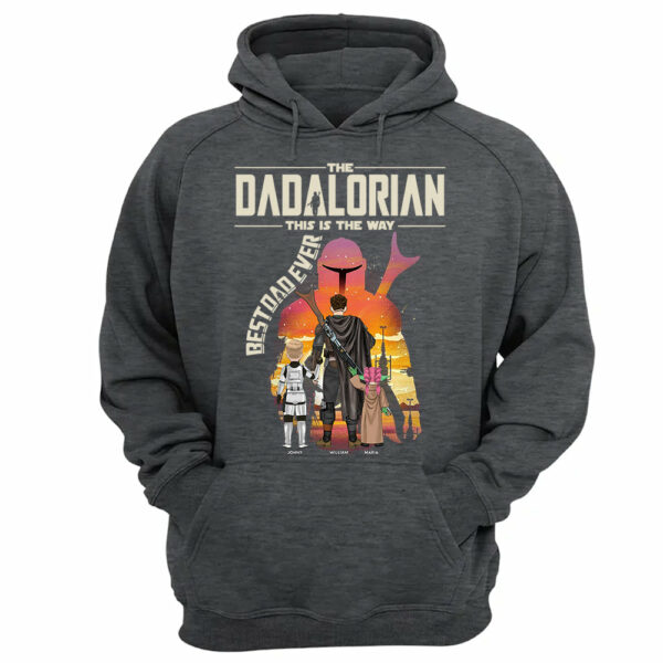 Best Dad Ever - The Dadalorian Personalized Shirt Gift For Dad - Custom Father's Day Gift 2025 - Image 14