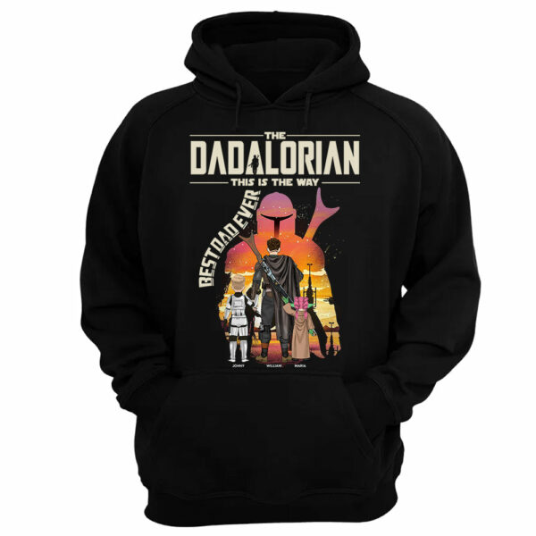 Best Dad Ever - The Dadalorian Personalized Shirt Gift For Dad - Custom Father's Day Gift 2025 - Image 13