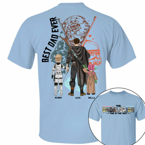 Best Dad Ever - The Dadalorian Personalized Shirt Gift For Dad - Custom Father's Day Gift 2025 Tu24 - Image 5
