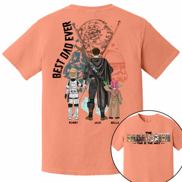 Best Dad Ever - The Dadalorian Personalized Shirt Gift For Dad - Custom Father's Day Gift 2025 Tu24 - Image 11