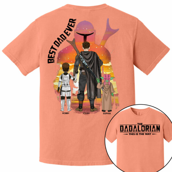 Best Dad Ever - The Dadalorian Personalized Shirt Gift For Dad - Custom Father's Day Gift - Image 15