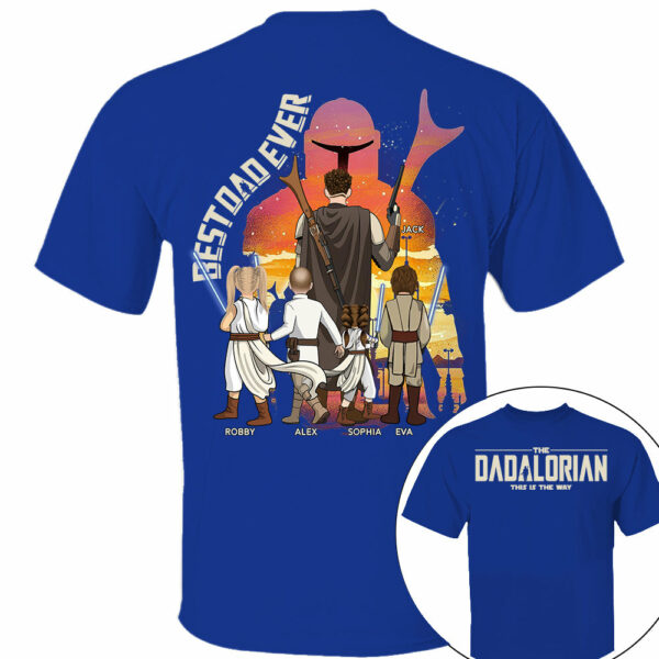 Best Dad Ever - The Dadalorian Personalized Shirt Gift For Dad - Custom Father's Day Gift Ver3 Nh00 - Image 5