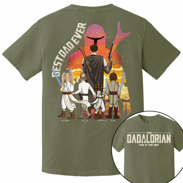 Best Dad Ever - The Dadalorian Personalized Shirt Gift For Dad - Custom Father's Day Gift Ver3 Nh00 - Image 10